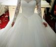 Long Sleeve Lace Ball Gown Wedding Dresses Unique Lace Long Sleeves Tulle Ball Gowns Wedding Dresses Off the