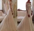 Long Sleeve Sheath Wedding Dresses Luxury Elegant Bateau Long Sleeves Sheath Lace Wedding Dress Sweep