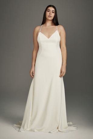 Long Sleeve Sheath Wedding Dresses Luxury White by Vera Wang Wedding Dresses & Gowns