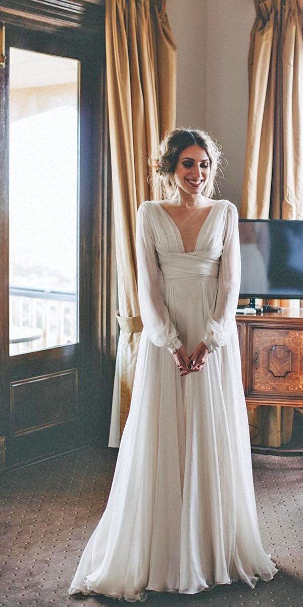 Long Sleeve Simple Wedding Dresses Awesome 30 Simple Wedding Dresses for Elegant Brides
