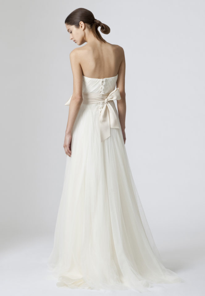 Long Sleeve Simple Wedding Dresses Beautiful Vera Wang