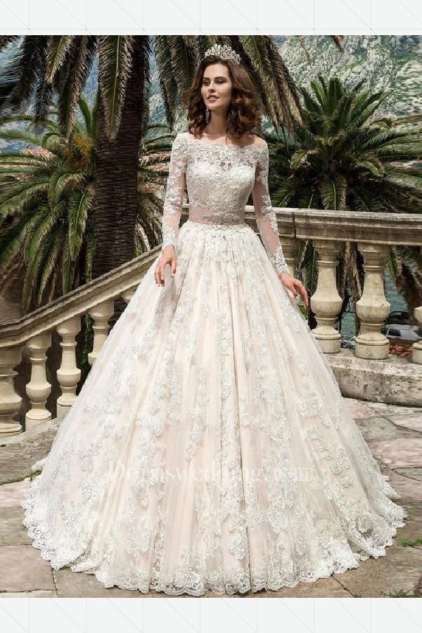 Long Sleeve Wedding Dress for Sale New Absorbing Wedding Dresses 2019 Wedding Dresses Lace A Line
