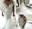 Long Sleeved Wedding Dresses Plus Size Awesome 2020 African Plus Size Wedding Dresses Beads Crystal Long Sleeves Trumpet Bridal Gowns Custom Made Country Vintage Mermaid Wedding Dress Gown Style