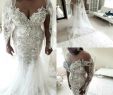 Long Sleeved Wedding Dresses Plus Size Awesome 2020 African Plus Size Wedding Dresses Beads Crystal Long Sleeves Trumpet Bridal Gowns Custom Made Country Vintage Mermaid Wedding Dress Gown Style