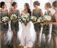 Long Wedding Guest Dresses Inspirational Gorgeous Lace Applique Country Wedding Guest Dresses Long Tiered Skirt Tulle Sheer Neckline Bridesmaid Dresses Vextido De Fiesta Cheap 2019
