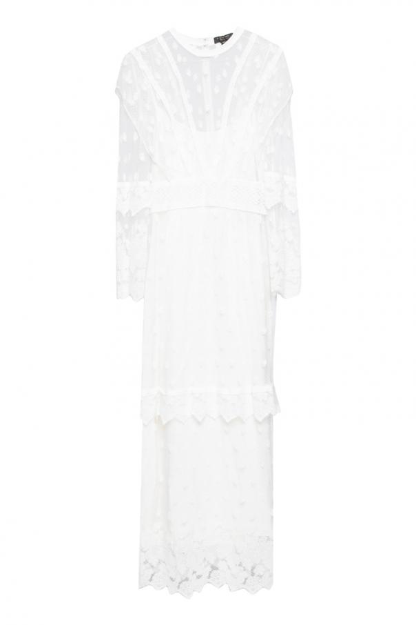 Long White Silk Dress Luxury Long Lace Dress Burberry Vitkac Shop Online