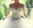 Lucia Brides Beautiful Long A Line Crystal Beading Tulle Wedding Dresses Full