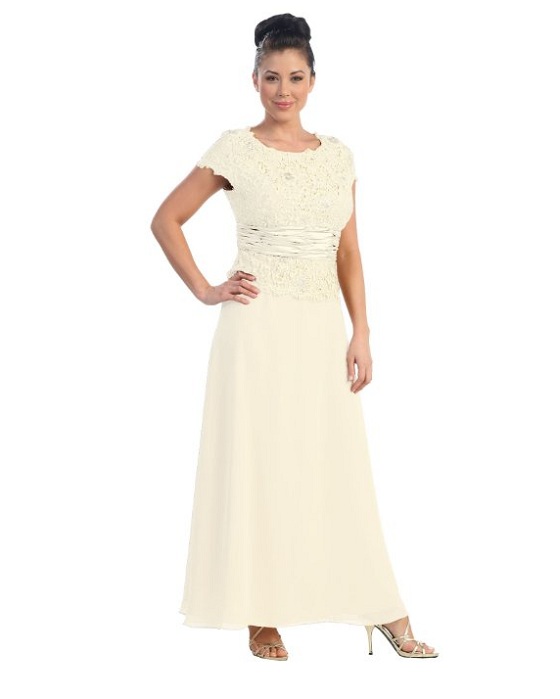 white plus size mother of the bride dresses with sleeves