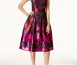 Macys Womens Dresses Wedding Luxury Ivanka Trump Floral Print Fit & Flare Dress