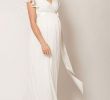 Maternity Dresses for Wedding Party Fresh Hannah Maternity Wedding Gown Long Ivory Maternity Wedding