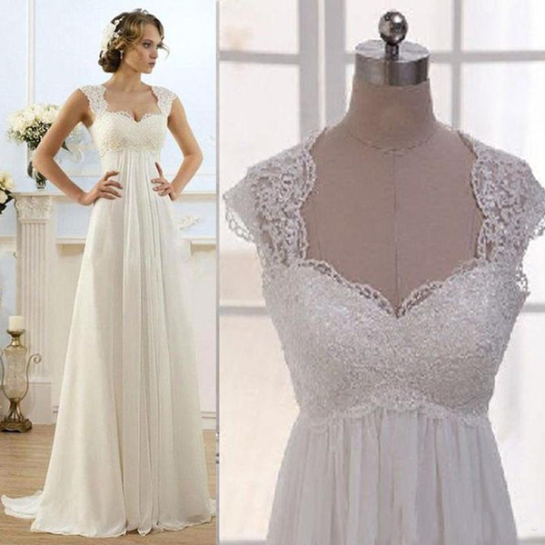 Maternity Wedding Dresses Lovely Discount Vintage Wedding Dresses Capped Sleeves Empire Waist Plus Size Pregnant Maternity Dresses Beach Chiffon Country Style Bridal Gowns Beautiful