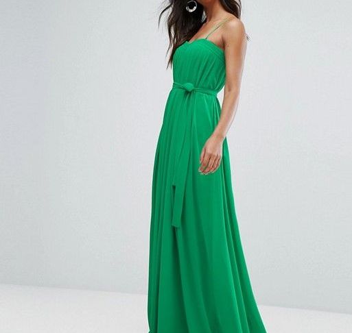 Maxi Dresses to Wear to A Wedding Luxury Green Bariano Column Pleated Maxi Dress