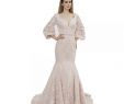 Mermaid Style Wedding Gowns Luxury Three Quarter Sleeve Y Women Arabic Wedding Party Dresses