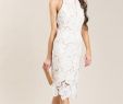 Midi Dresses for Wedding Inspirational Maya White Lace Halter Midi Dress Shit In 2019