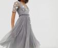 Midi Dresses for Wedding Luxury asos Design T Shirt Midi Dress with 3d Scatter Embellished