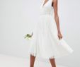 Midi Wedding Dresses Lovely Edition Edition Waterfall Sequin Midi Wedding Dress