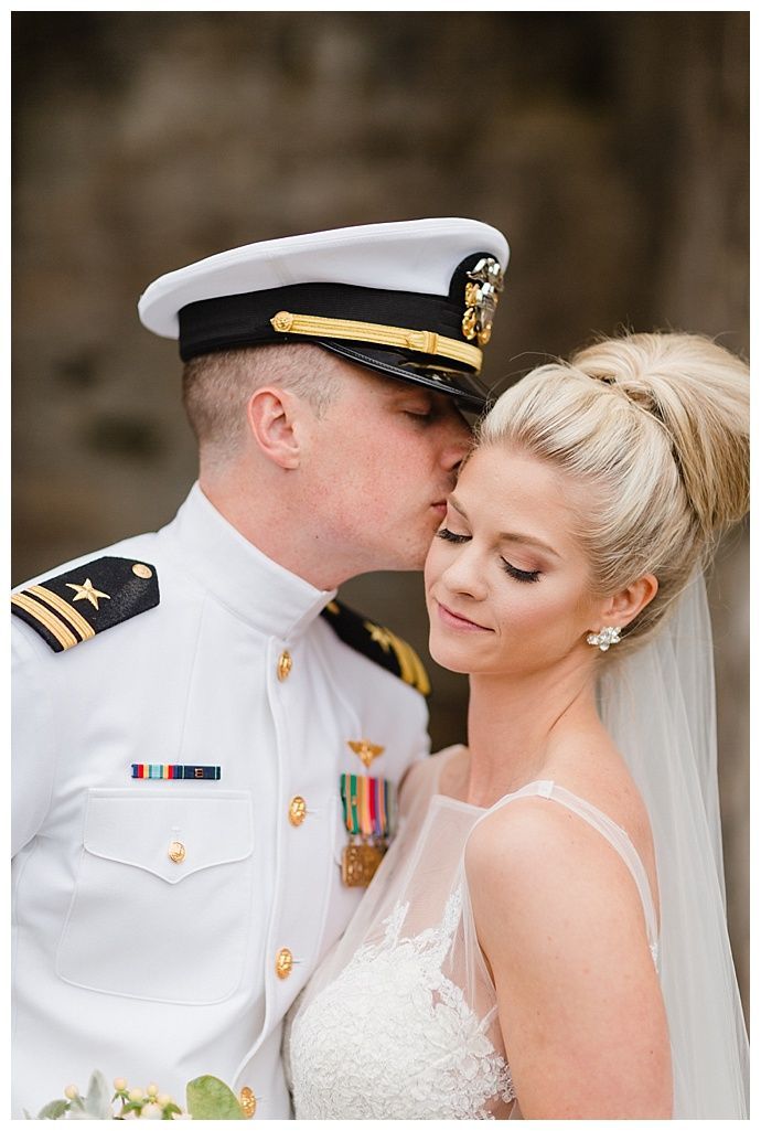 Military Wedding Dresses Fresh Colin and Devon S Navy Blue and Gold Military Wedding