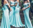 Mint Dresses for Wedding Elegant Mint Blue Bohemian Long Bridesmaid Dresses with Bow 2019 F Shoulder Lace Stain Mermaid Country Junior Maid Of Honor Wedding Guest Dess