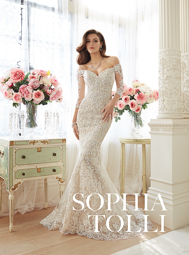 Y copy sophia tolli wedding dress designer glamerous vintage bride lace