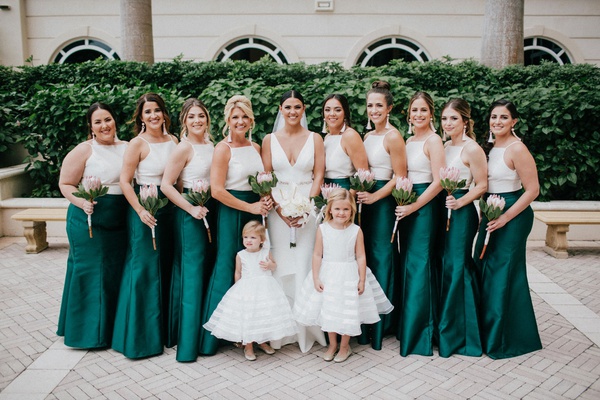 Modern Bride Magazine Lovely Elegant Modern Wedding with Emerald Color Palette In Miami