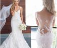 Modern Lace Wedding Dresses Lovely Modern Full Lace Sheer Backless Wedding Dresses 2017 Y Mermaid Spaghetti Straps Appliques Long Bridal Gowns formal Robe De soriee Custom