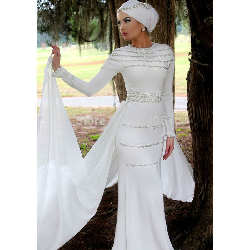 Modern Wedding Dresses 2017 Lovely Silver Muslim Wedding Dress – Fashion Dresses