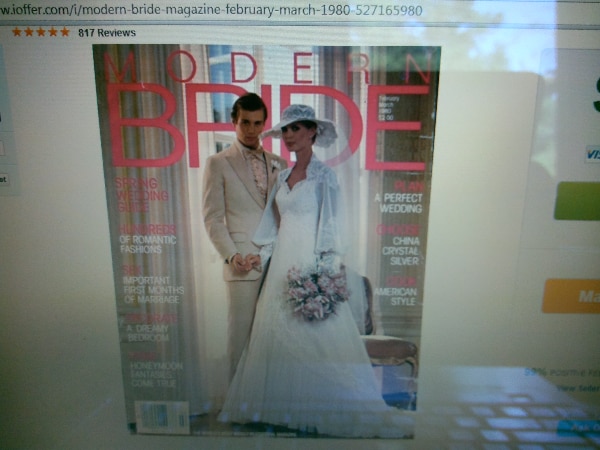 Modernbride Magazine Elegant Alfred Angelo Wedding Dress 1980 Modern Bride Cove