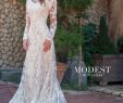 Modest Lace Wedding Dresses Elegant Modest Bridal by Mon Cheri Tr Long Sleeve Wedding Gown
