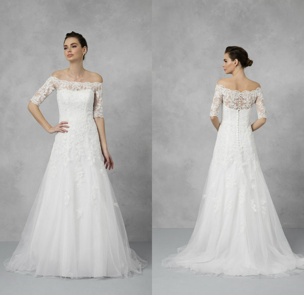 Modest Lace Wedding Dresses Lovely Oleg Cassini Modest Wedding Dresses with Long Sleeves Lace Applique F the Shoulder West Country Wedding Dresses Plus Size Bridal Gowns A Mermaid