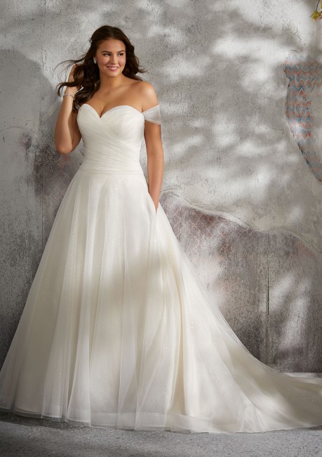 Modest Plus Size Wedding Dresses Lovely Mori Lee 3245 Lyla Drop Waist Plus Size Wedding Gown