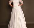 Modest Plus Size Wedding Dresses Luxury Satin Wedding Dress Plus Size Wedding Dress with Sleeves