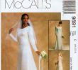 Modest Wedding Dresses with Long Sleeves Unique Long Sleeve Wedding Dress Empire Waist Wedding Gown Pattern Modest Wedding Gown with Train Mccalls 9691 Uncut Bust 32 5 36 Alicyn Exclusives