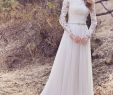 Modest Wedding Dresses with Sleeves Luxury Modest Long Sleeve Lace and Chiffon Gown $$