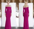 Modest Wedding Guest Dresses Unique Fuchsia Long Sleeve Mother the Bride Dresses 2019 Beads Mermaid Wedding Guest Dress Pearls Satin Cheap evening Gowns Green Mother the Bride