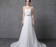 Monique Wedding Dresses Inspirational Discount Simple A Line Chiffon Wedding Dress with Rhinestone Belt Sweetheart Strapless Long Bridal Gown Real Beach Bridal Gown Lace A Line