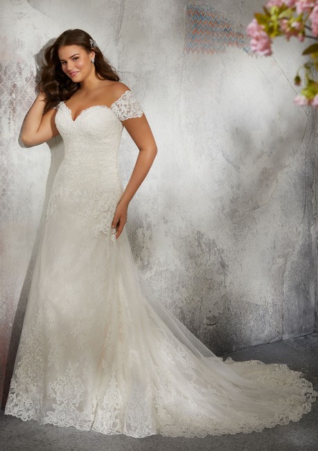 mori lee 3244 laverna detachable sleeves plus size wedding gown 01 420