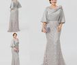 Mother Of the Groom Dresses for Winter Wedding Lovely 2019 New Silver Elegant Mother the Bride Dresses Half Sleeve Lace Mermaid Wedding Guest Dress Plus Size formal evening Gowns Plum Mother the