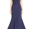 Navy Blue Dresses to Wear to A Wedding Beautiful Women S Terani Couture Embellished Neoprene Mermaid Gown