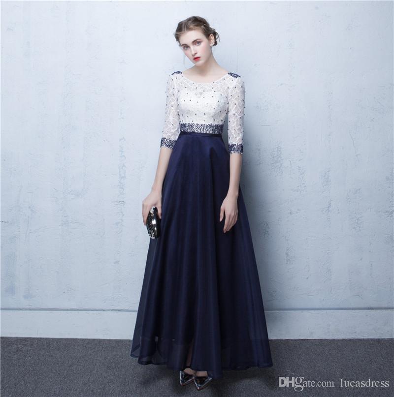 Navy Blue Wedding Dresses Luxury Blue and White Bridesmaid Dresses – Fashion Dresses