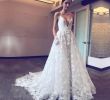 Newest Wedding Dress Elegant Y Lace Wedding Dresses Backless 2019 Cheap Plunging Spaghetti Straps Bohemia Bridal Dress Y Back Count Train Beach Wedding Dress