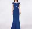 Nicole Miller evening Gowns Luxury Techy Crepe F Shoulder V Bar Gown