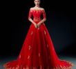 Non White Wedding Dress New 2017 Red Gold Arabic Wedding Dresses Half Sleeves F the