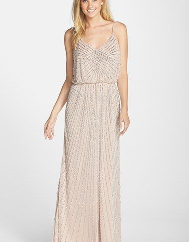 Nordstrom Blush Dresses Awesome Xscape Beaded Blouson Gown Available at nordstrom