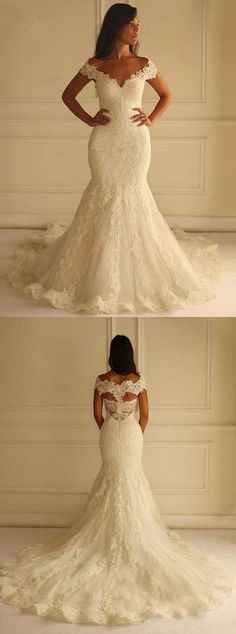 5eee7adcf47bc1ba115a59b lace wedding dress with sleeves mermaid wedding dress short girl