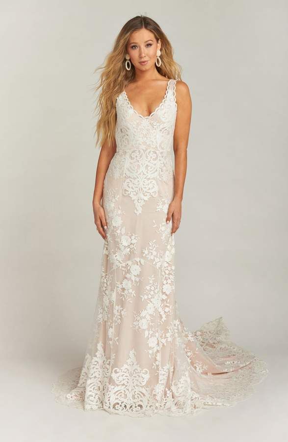 Nordstrom Bridal Dresses Elegant Show Me Your Mumu Contessa V Neck Lace Wedding Dress