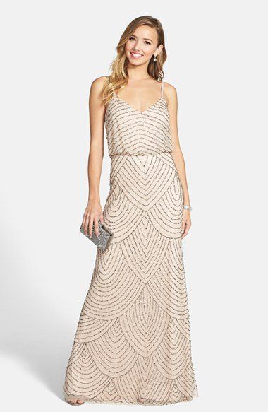 Nordstrom Dresses for Wedding Guests Fresh Adrianna Papell Embellished Blouson Gown