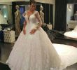 Not White Wedding Dresses Awesome 2018 Princess Sheer Long Sleeves Wedding Dress Ball Gown Lace Appliques Church formal Bride Bridal Gown Plus Size Custom Made Long Wedding Dresses Non