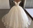 Off White Bridal Elegant 2019 Luxury Country Ball Gown Wedding Dresses F the Shoulder Full Lace Appliques Sequins Bead Bridal Gowns Long Chapel Train Vestidos Lace Wedding