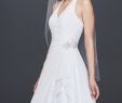 Off White Bridal Fresh David S Bridal Collection Hltr Chffn Sd Drp Sf Wg3260 White Wedding Dress Sale F