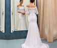 Off White Dresses for Weddings Lovely Elegant Half Long Sleeves F the Shoulder Full Lace Mermaid Wedding Dresses Corset Back Bridal Gowns Long Sweep Train Wedding Gowns